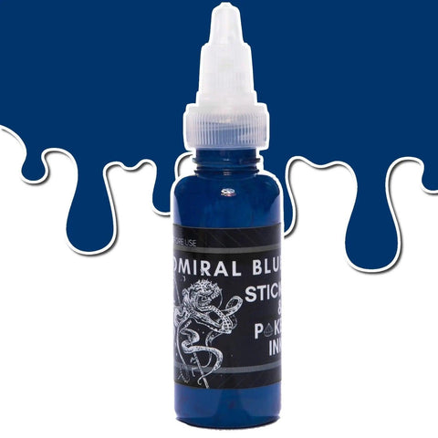 Admiral Blue - Stick and Poke Tattoo Ink - SINGLE NEEDLE
