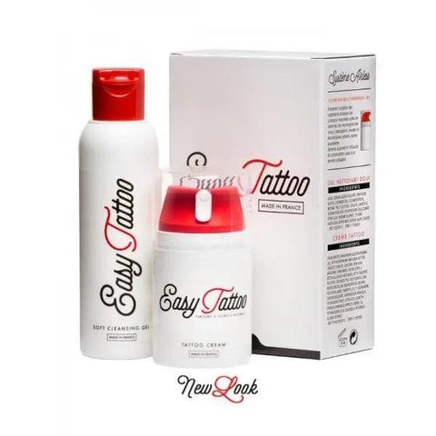 Easy Tattoo Complete Aftercare Kit - Soft Cleansing Gel and Tattoo Cream - SINGLE NEEDLE