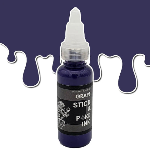 Grape Blue - Stick and Poke Tattoo Ink - SINGLE NEEDLE