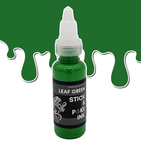 Leaf Green - Stick and Poke Tattoo Ink - SINGLE NEEDLE