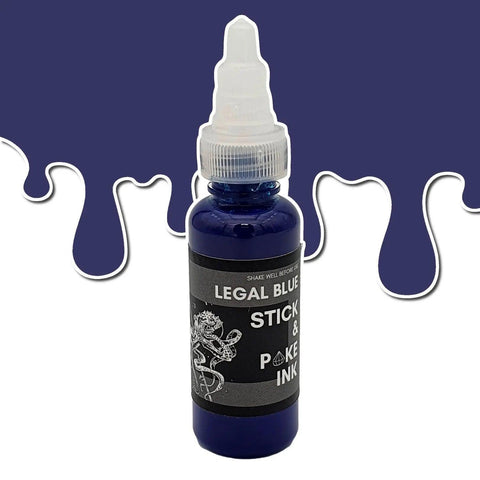 Legal Blue - Stick and Poke Tattoo Ink - SINGLE NEEDLE