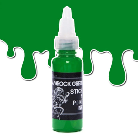 Shamrock Green - Stick and Poke Tattoo Ink - SINGLE NEEDLE