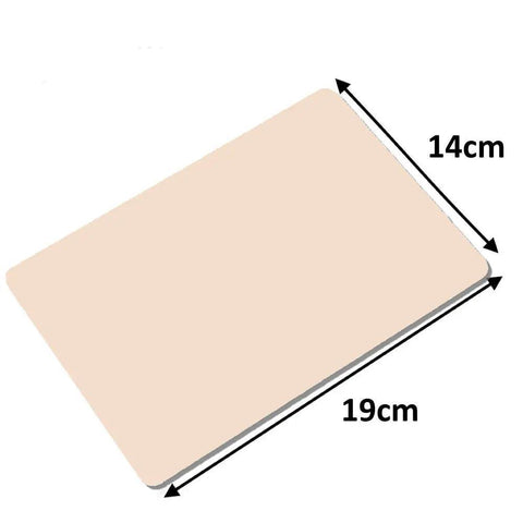 Silicone Tattoo Practice Skin - Standard Size 19cm x 14cm x 1mm Thick - SINGLE NEEDLE