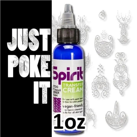 Spirit Stencil Transfer Cream 1oz - Vegan Friendly - SINGLE NEEDLE