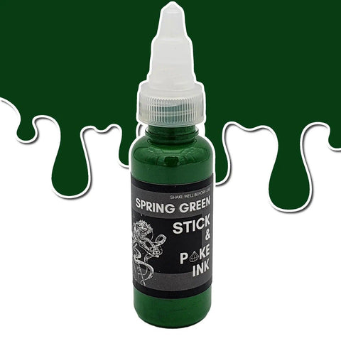 Spring Green - Stick and Poke Tattoo Ink - SINGLE NEEDLE