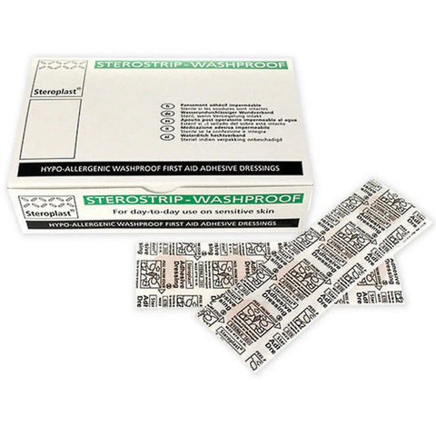 Sterostrip Wash Proof Plaster 7.5cm x 5.0cm - Box of 50 - SINGLE NEEDLE