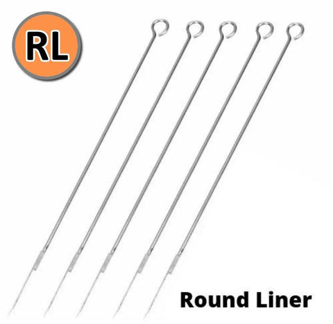 Stick & Poke Tattoo Needles - Round Liners - RL - SINGLE NEEDLE