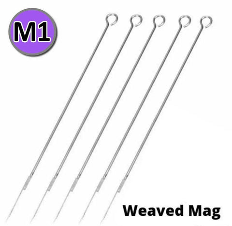 Stick & Poke Tattoo Needles - Weaved Magnums - M1 - SINGLE NEEDLE
