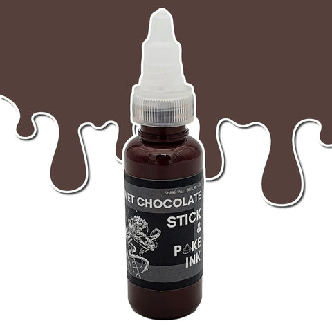 Wet Chocolate - Stick & Poke Tattoo Ink - SINGLE NEEDLE