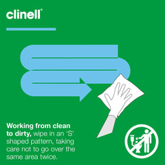 Clinell Universal Cleaning and Disinfectant Wipes for Surfaces - Tub of 100 Wipes - Multi Purpose Wipes, Kills 99.99% of Germs