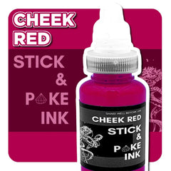 Cheek Red - Stick and Poke Tattoo Ink - SINGLE NEEDLE