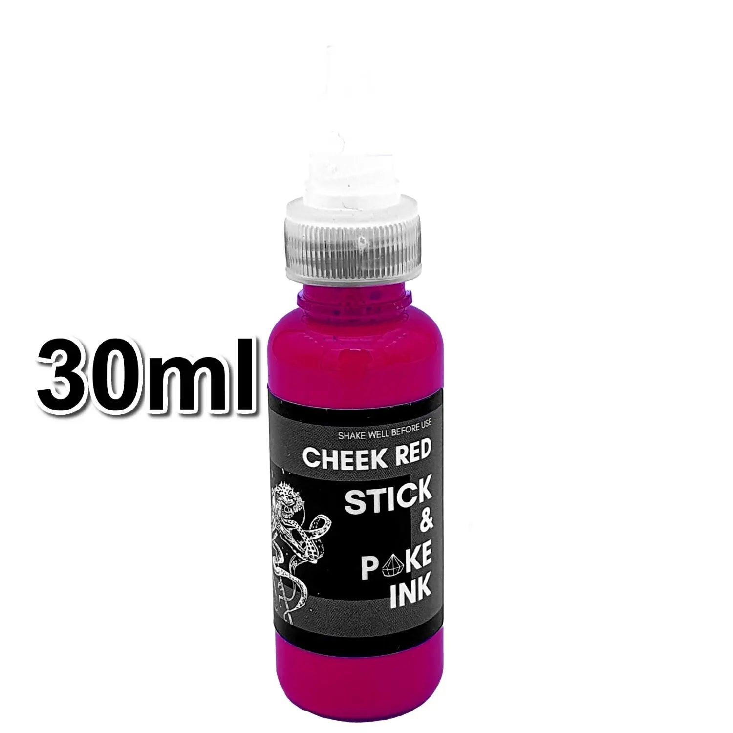 Red Ink Stick Cheek Red tattoo Ink for Stick and Poke Tattooists | SINGLE NEEDLE