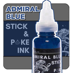 Admiral Blue - Stick and Poke Tattoo Ink - SINGLE NEEDLE