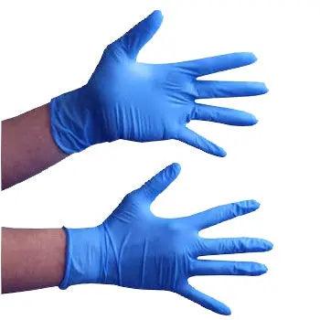 Blue Nitrile Nitrile Disposable Gloves for Tattooing - Box of 100 - SINGLE NEEDLE