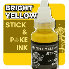 Bright Yellow - Stick and Poke Tattoo Ink - SINGLE NEEDLE