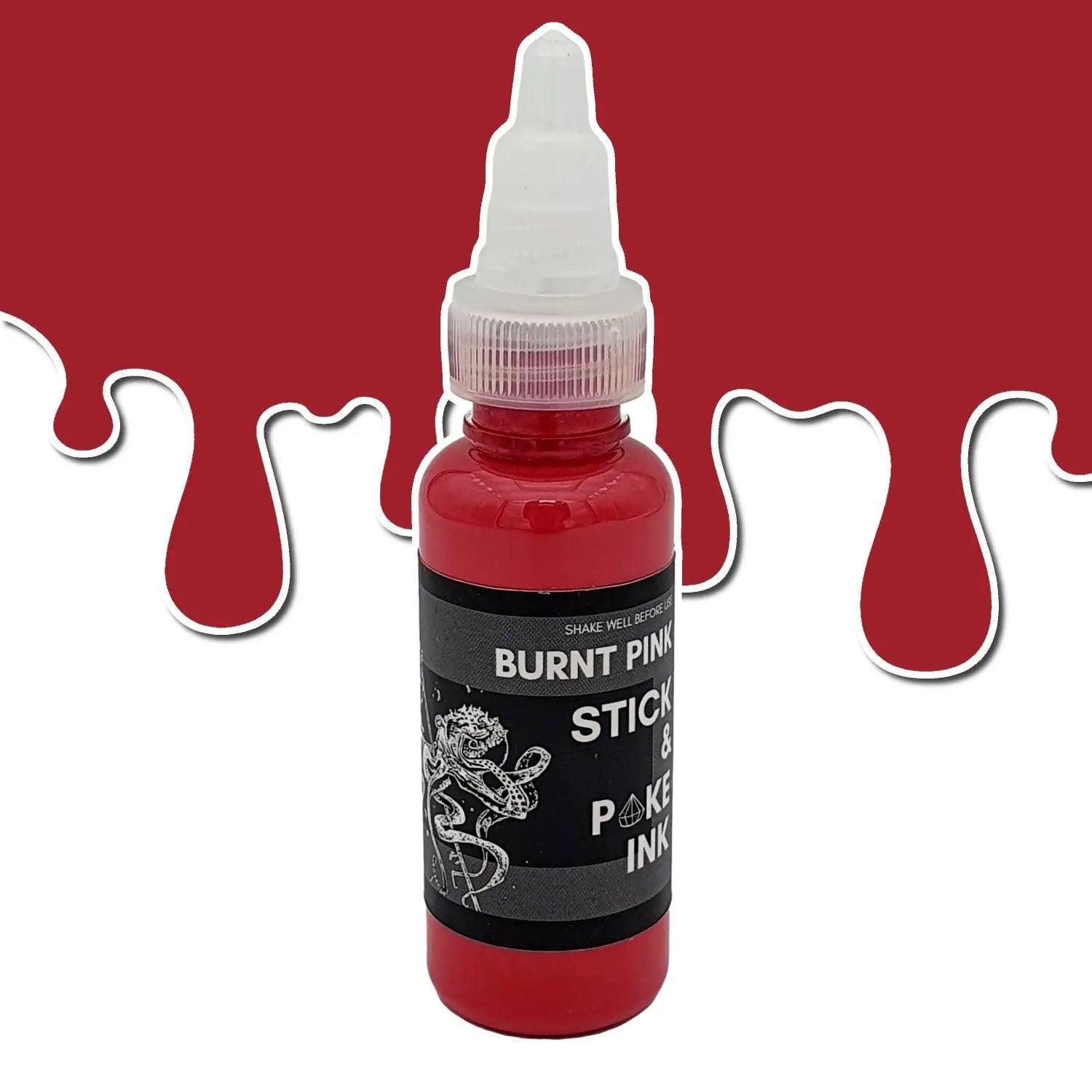 Pink Skin Ink Burnt Pink tattoo Ink for Stick and Poke Tattooists | SINGLE NEEDLE