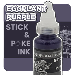 Eggplant Purple - Stick and Poke Tattoo Ink - SINGLE NEEDLE