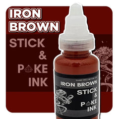 Iron Brown - Stick and Poke Tattoo Ink - SINGLE NEEDLE