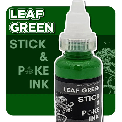 Leaf Green - Stick and Poke Tattoo Ink - SINGLE NEEDLE