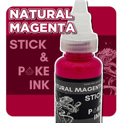 Natural Magenta - Stick and Poke Tattoo Ink - SINGLE NEEDLE
