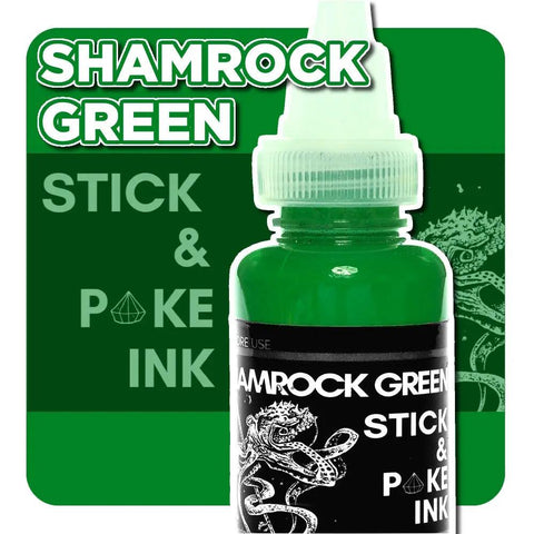Shamrock Green - Stick and Poke Tattoo Ink - SINGLE NEEDLE