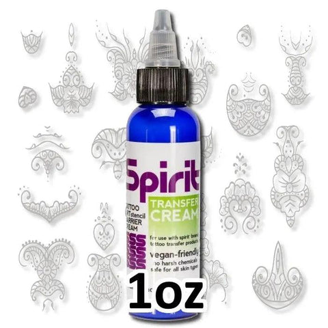 Spirit Stencil Transfer Cream 1oz - Vegan Friendly - SINGLE NEEDLE
