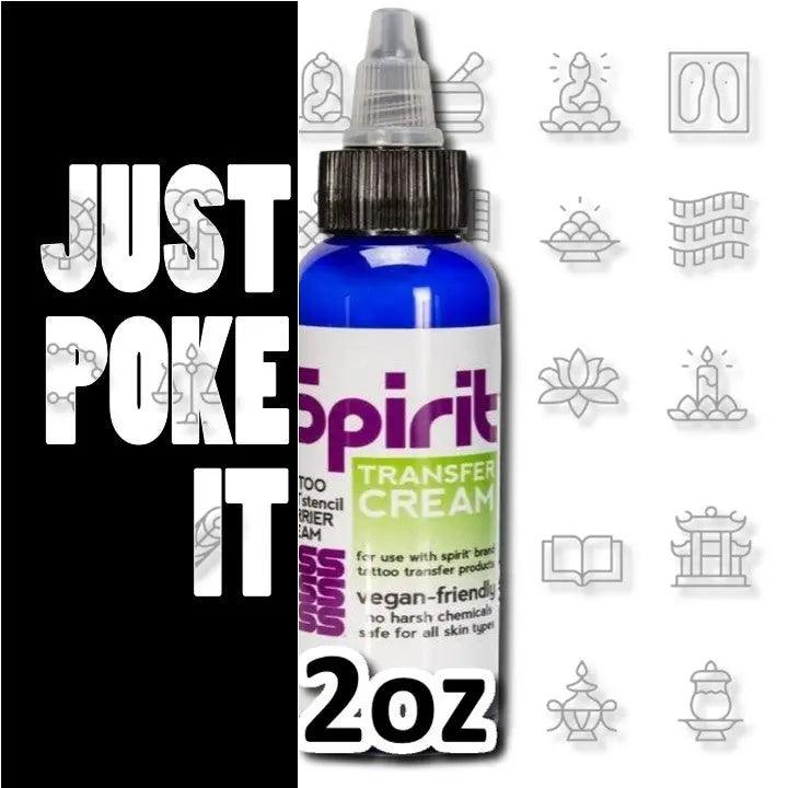 Spirit Stencil Transfer Cream 2oz - Vegan Friendly - SINGLE NEEDLE