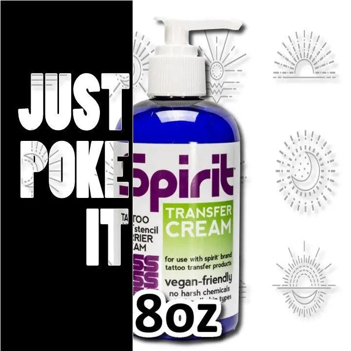 Spirit Stencil Vegan Transfer Cream 8oz - SINGLE NEEDLE