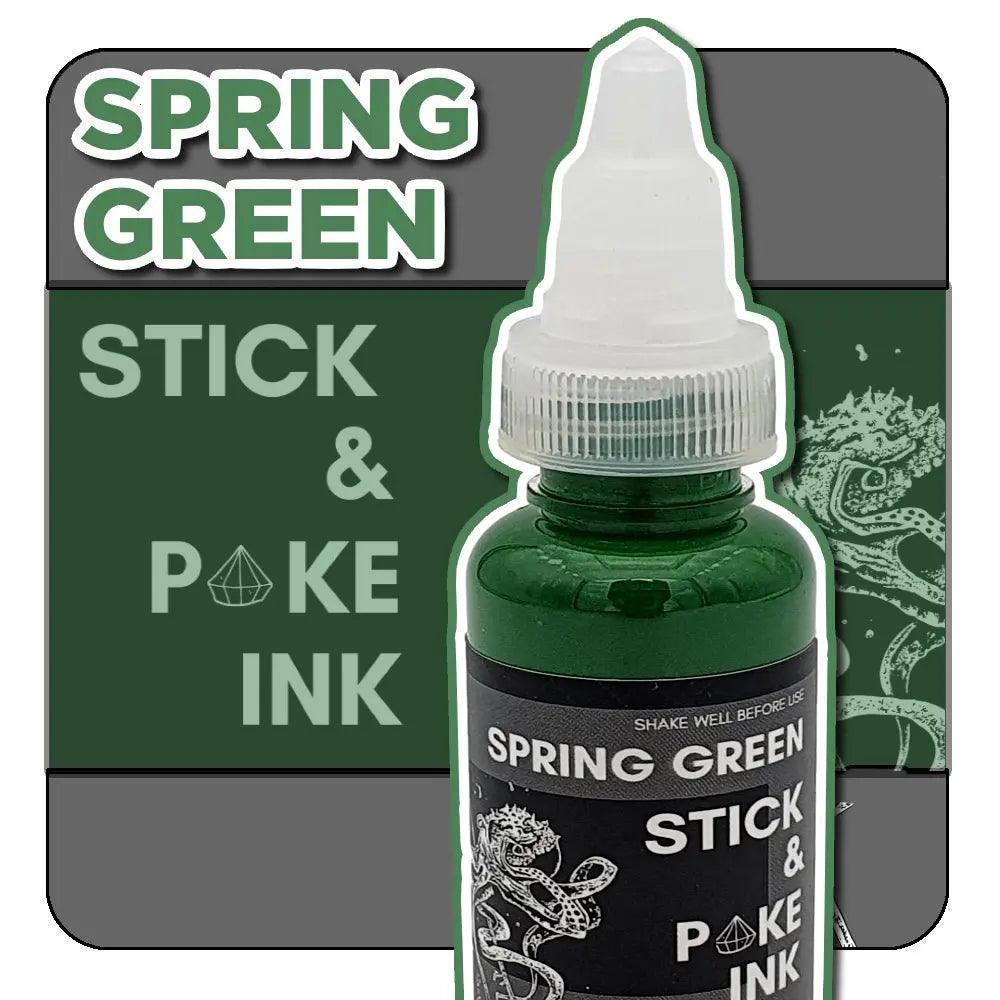 Spring Green - Stick and Poke Tattoo Ink - SINGLE NEEDLE
