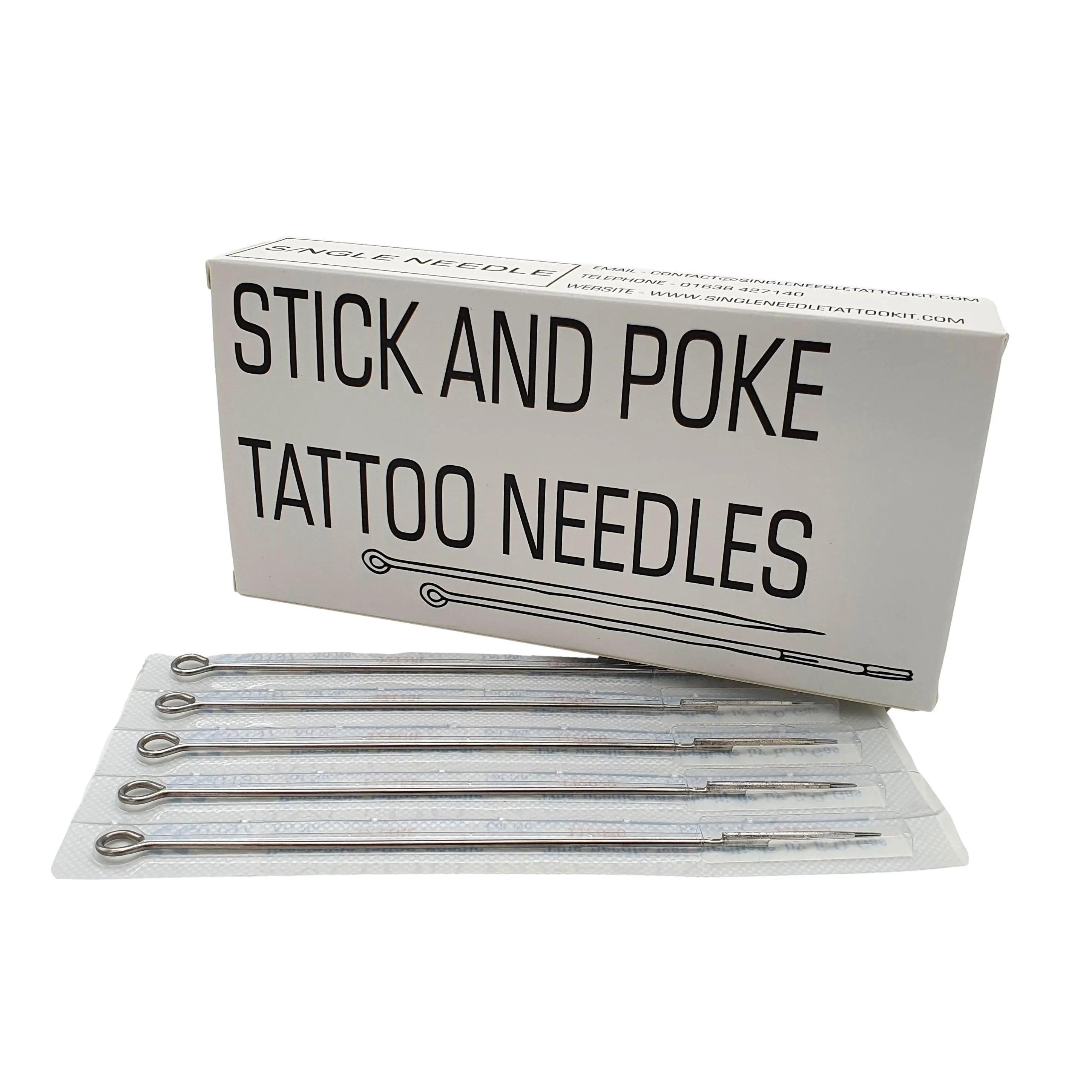 Stick & Poke Tattoo Needles - Weaved Magnums - M1 - SINGLE NEEDLE