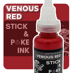 Venous Red - Stick and Poke Tattoo Ink - SINGLE NEEDLE